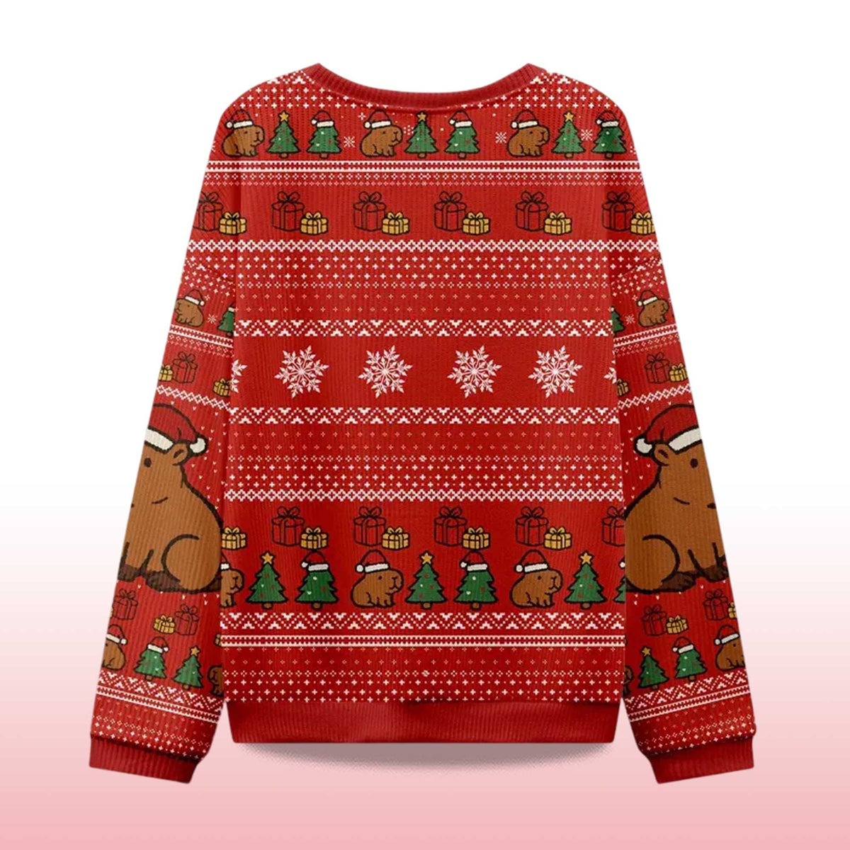 Capybara Celebration Ugly Christmas Sweater - Holiday Gift product image 4