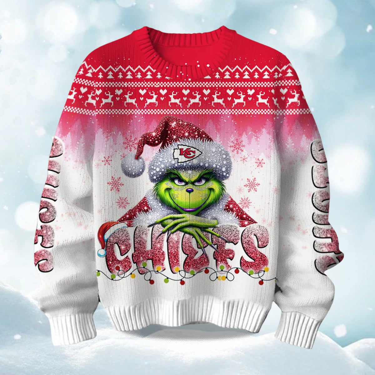 Chiefs Grnch Season Ugly Christmas Sweater - Holiday Gift product image