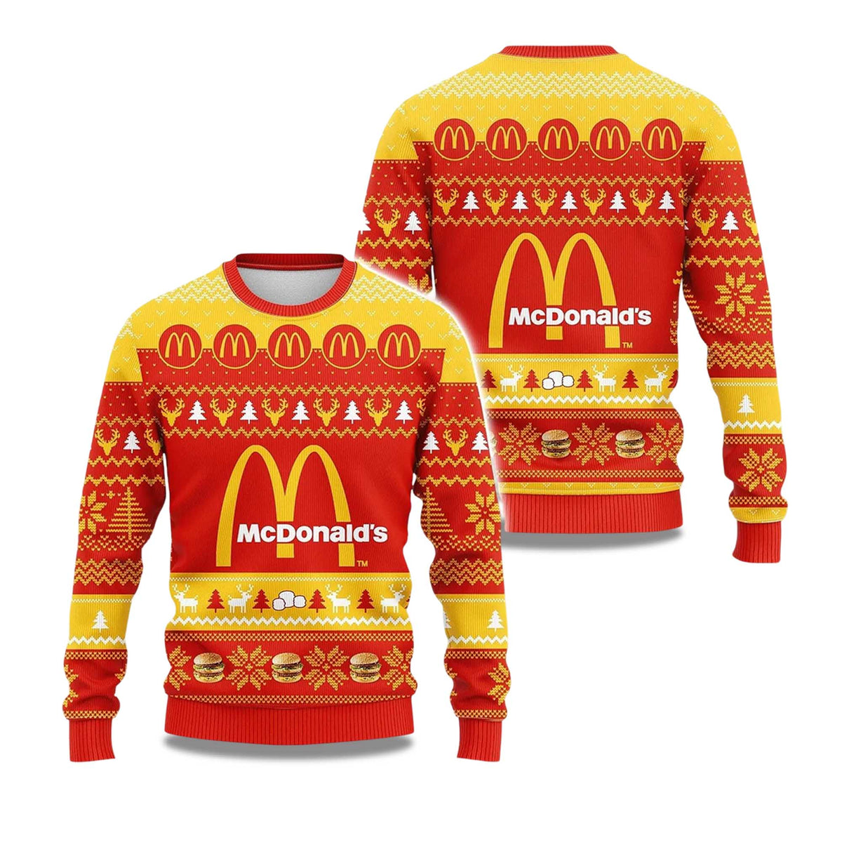 Christmas McDonald’s Ugly Christmas Sweater - Holiday Gift product image