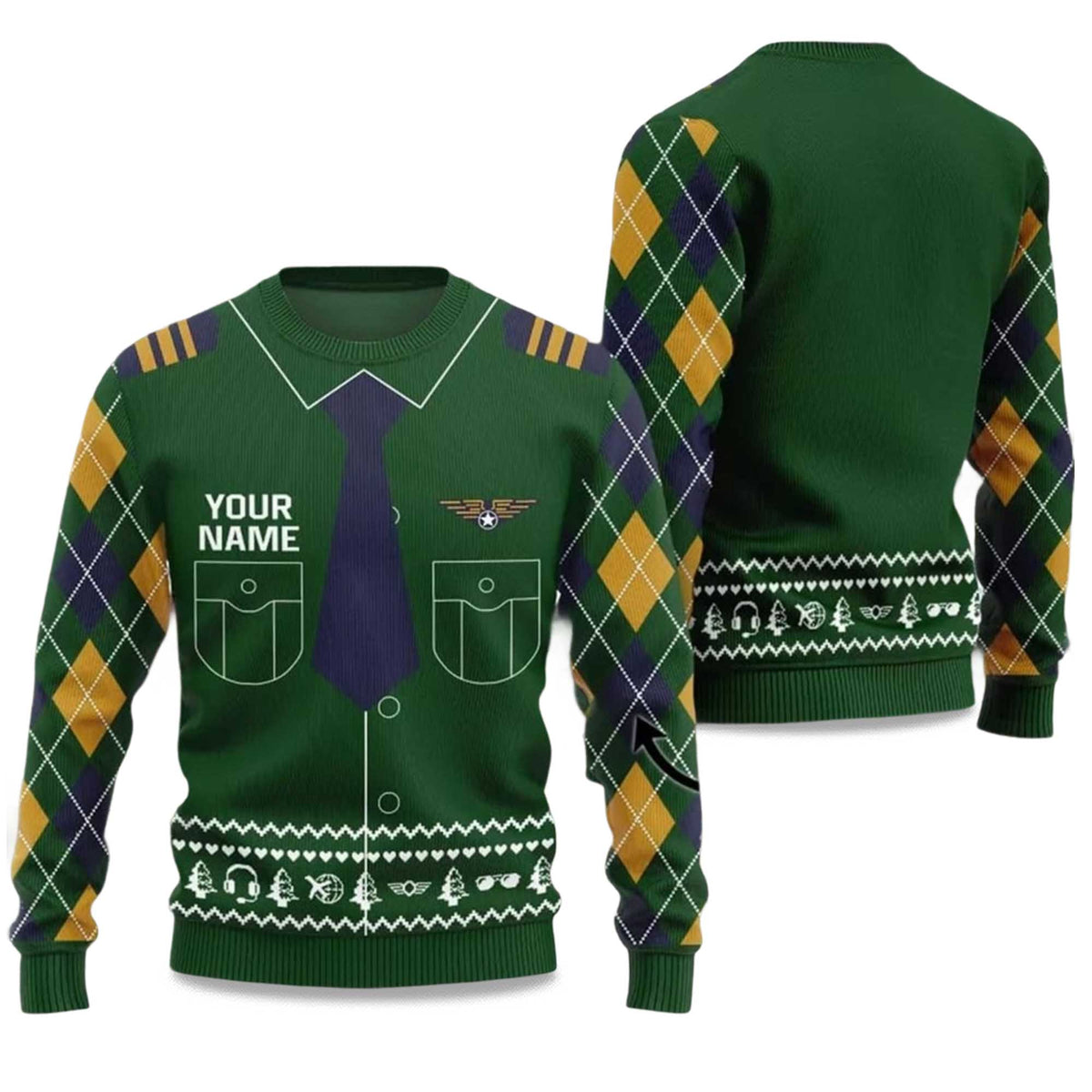 Christmas Pilot Ugly Christmas Sweater - Holiday Gift product image