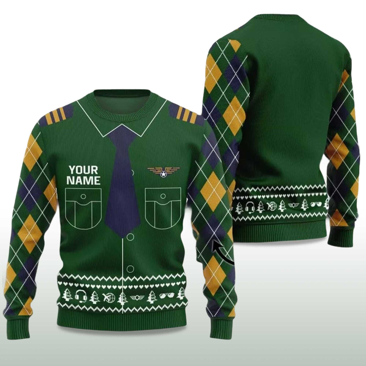 Christmas Pilot Ugly Christmas Sweater - Holiday Gift product image 4