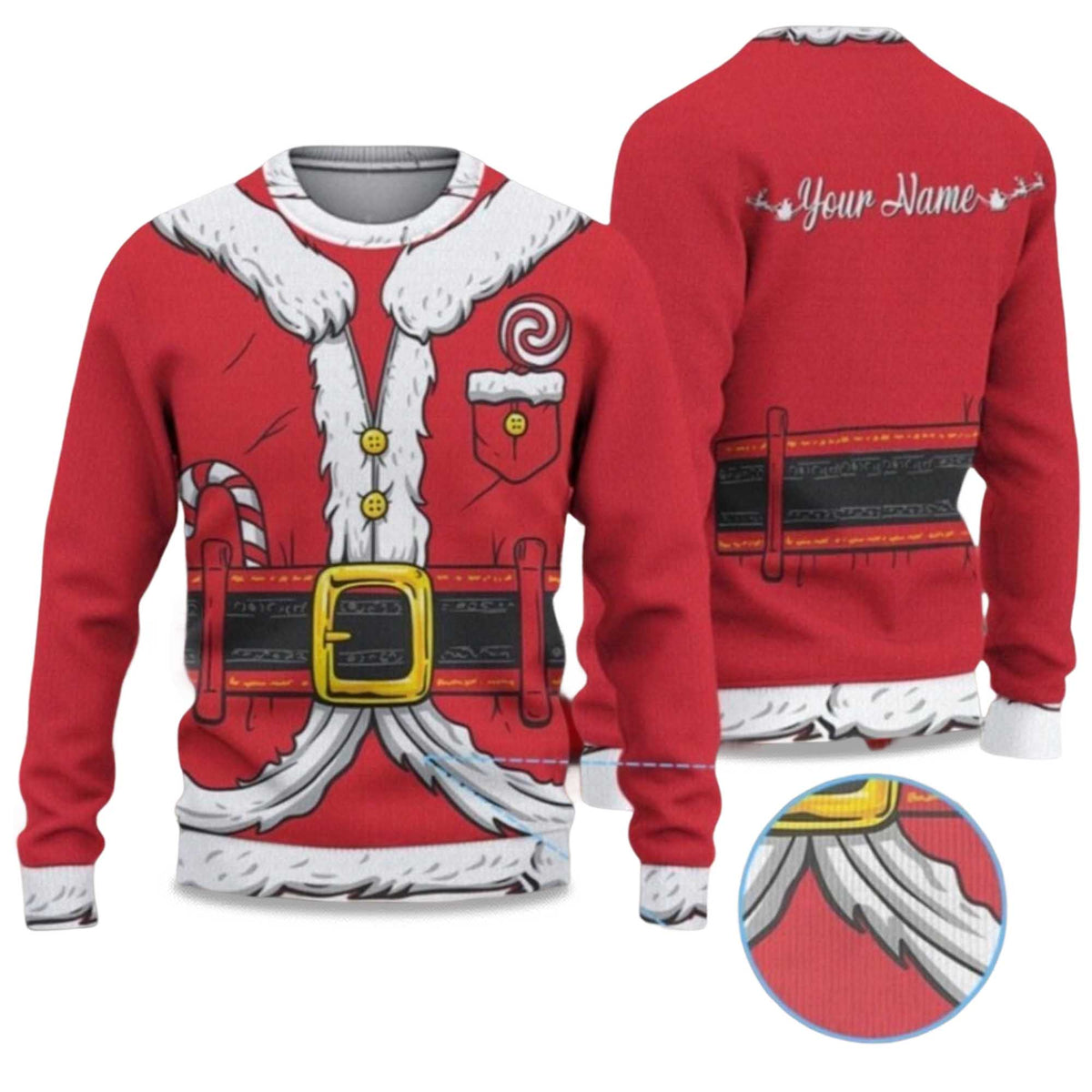 Christmas Santa Claus Ugly Christmas Sweater - Holiday Gift product image