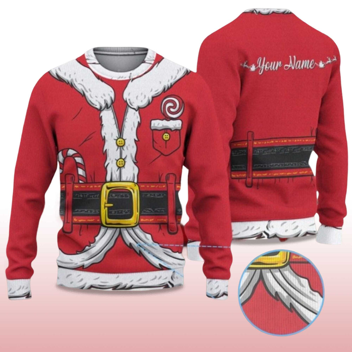 Christmas Santa Claus Ugly Christmas Sweater - Holiday Gift product image 4