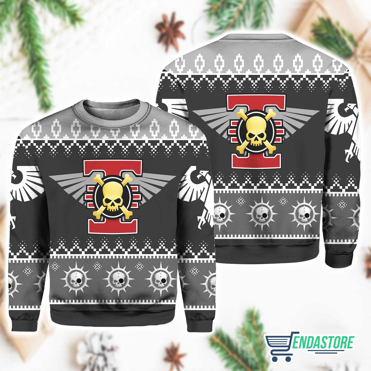 Christmas Warhammer Deathwatch Iconic 3D Ugly Christmas Sweater - Holiday Gift product image