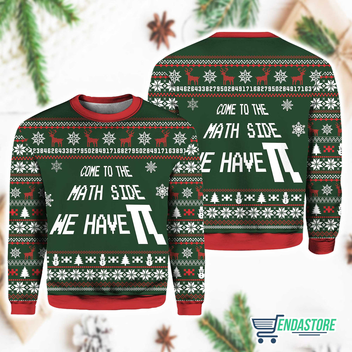 Come To The Math Side We Have PI 3D Ugly Christmas Sweater - Holiday Gift product image