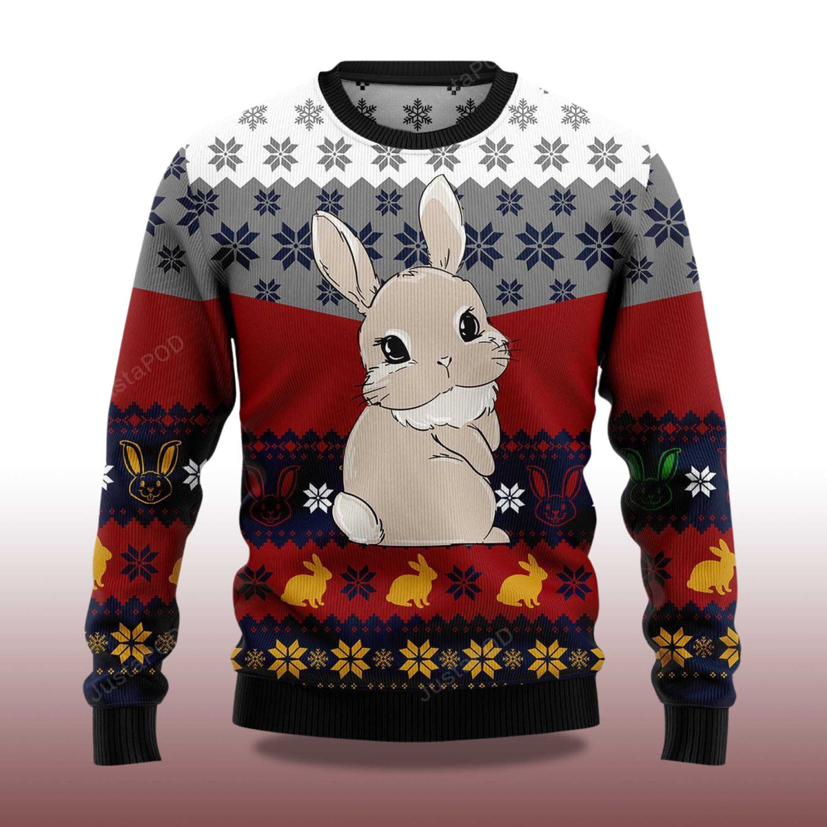 Cute Rabbit Ugly Christmas Sweater - Holiday Gift product image 4