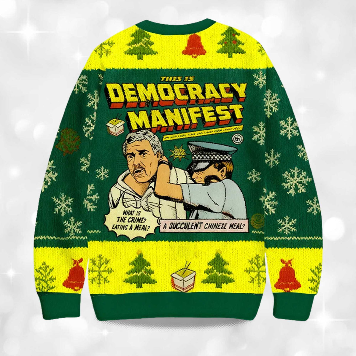 Democracy Manifest Ugly Christmas Sweater - Holiday Gift product image 4