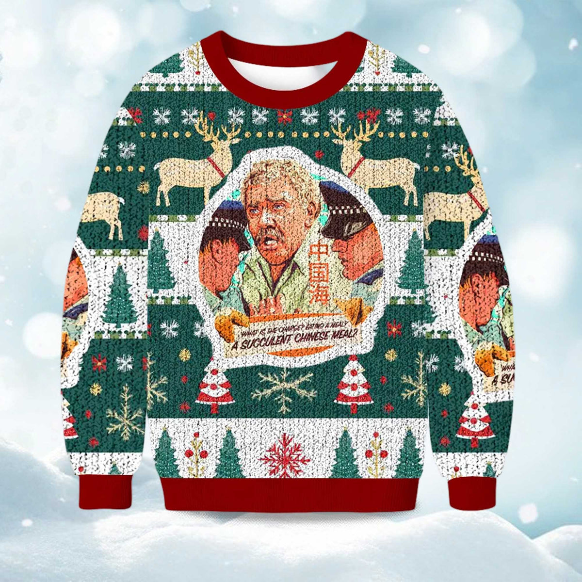 Democracy Manifest Fun Ugly Christmas Sweater - Holiday Gift product image