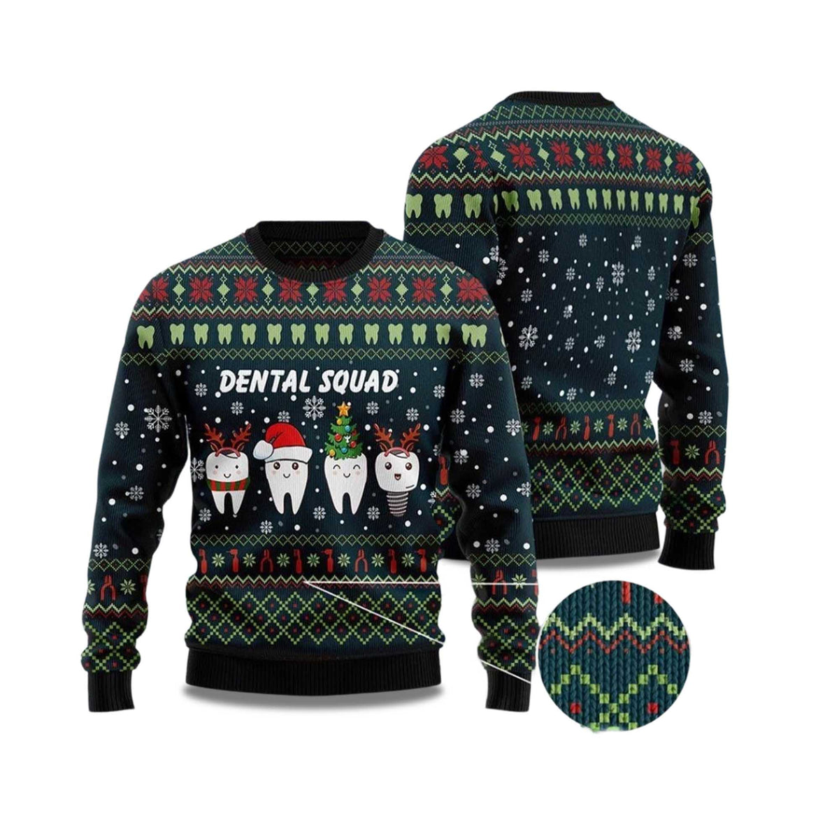 Dental Squad Ugly Christmas Sweater - Holiday Gift product image