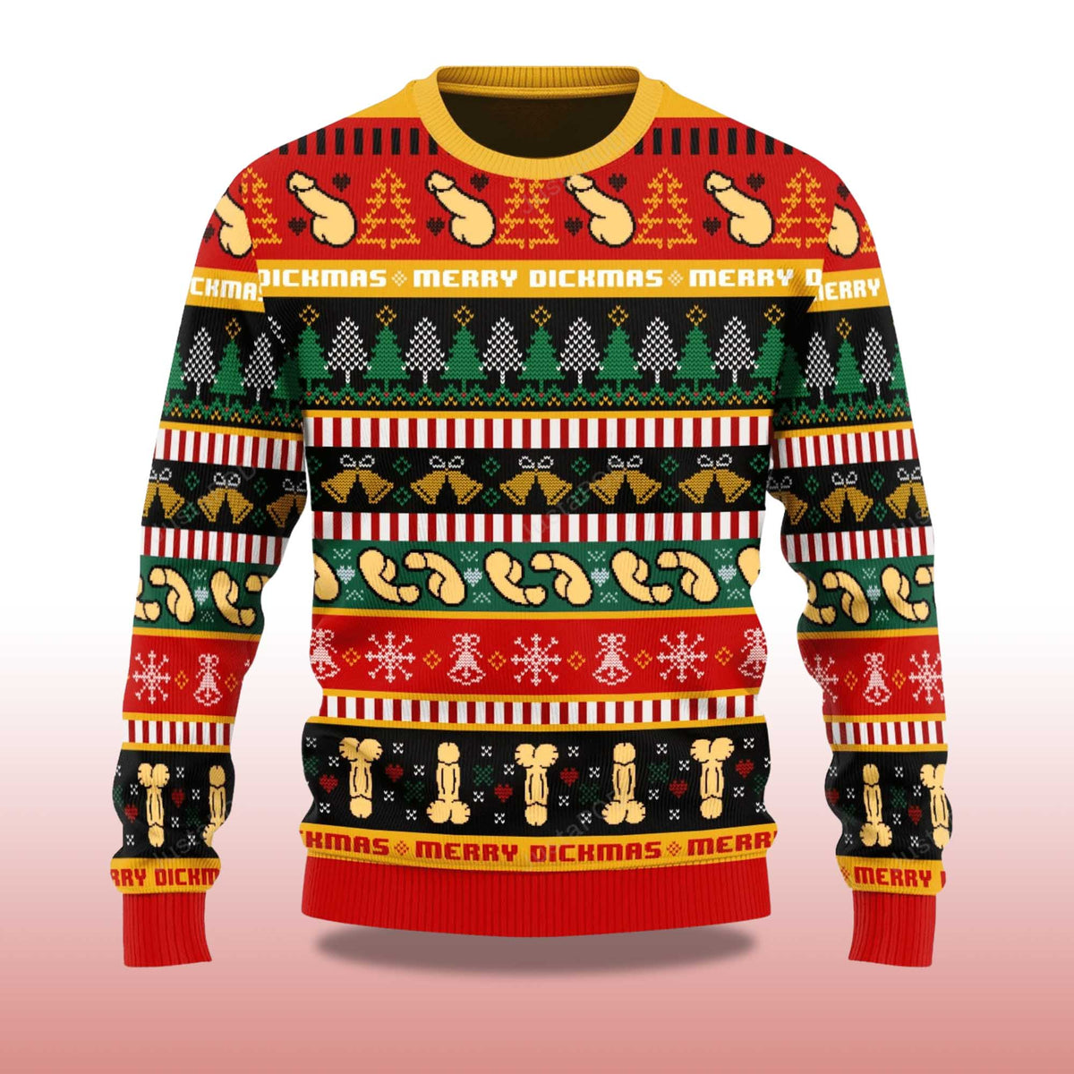 Funny Dick Pattern Ugly Christmas Sweater - Holiday Gift product image 4
