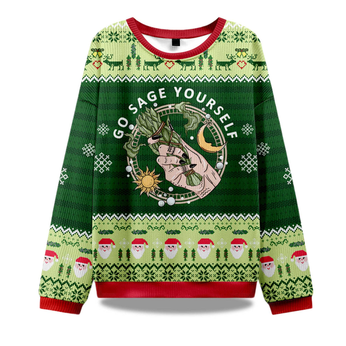 Go Sage Yourself Ugly Christmas Sweater - Holiday Gift product image