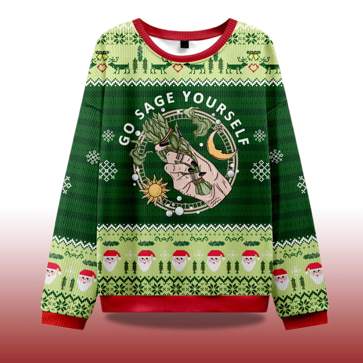 Go Sage Yourself Ugly Christmas Sweater - Holiday Gift product image 4