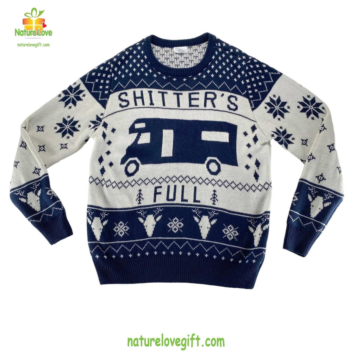 Griswold Shitters Full Holiday Design Ugly Christmas Sweater - Holiday Gift product image