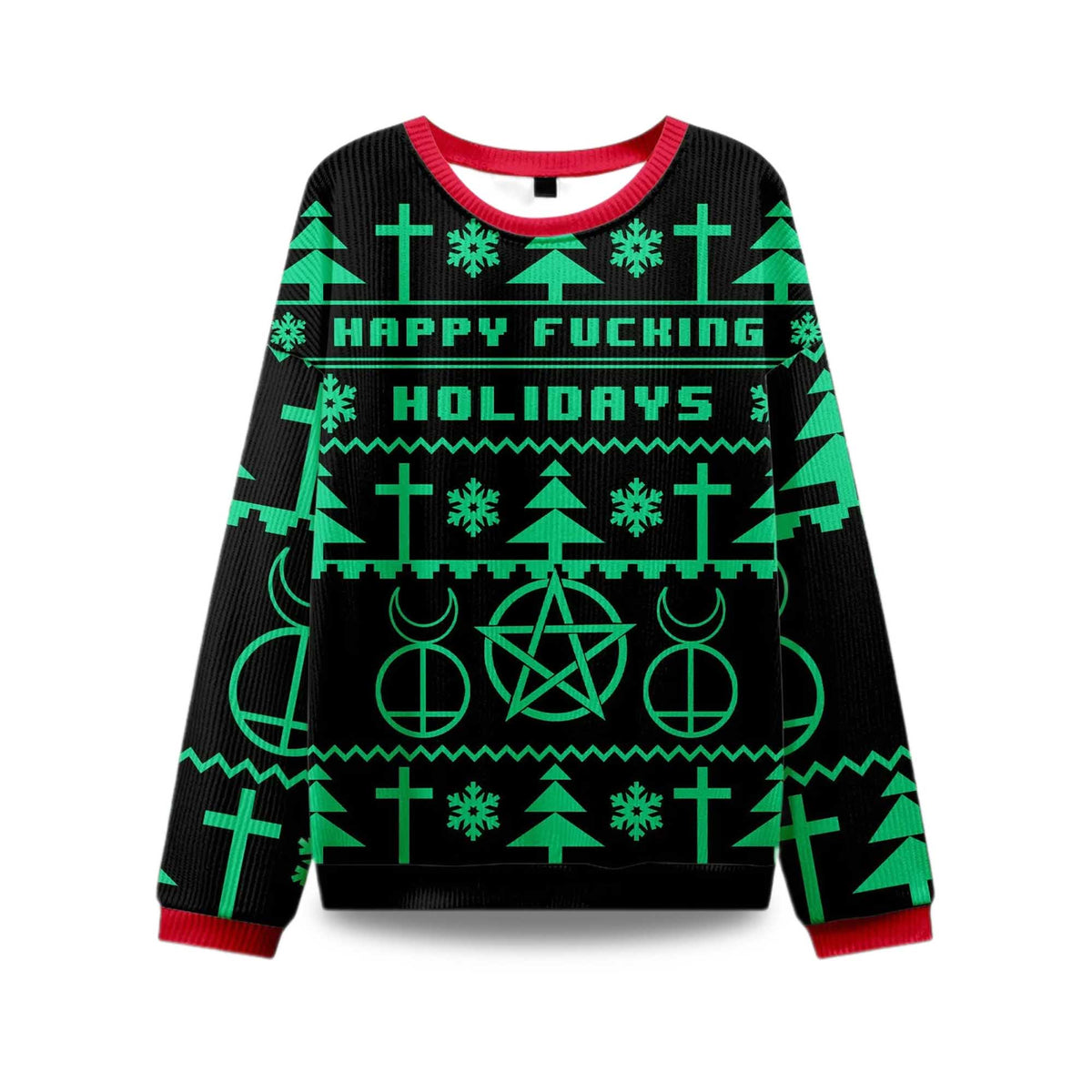 Happy Fucking Holidays Ugly Christmas Sweater - Holiday Gift product image