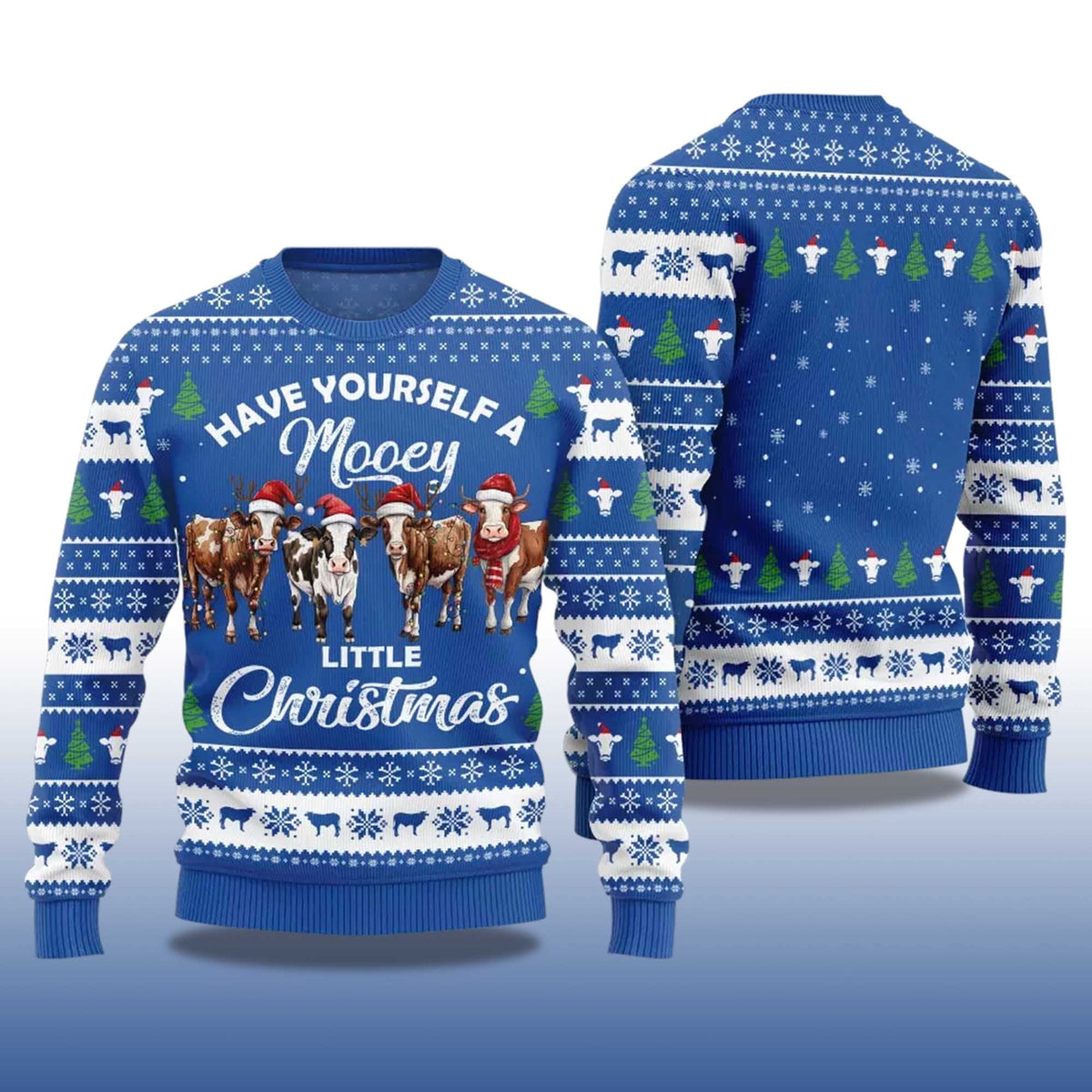 Have Yourself a little Christmas Mooey Ugly Christmas Sweater - Holiday Gift product image 4