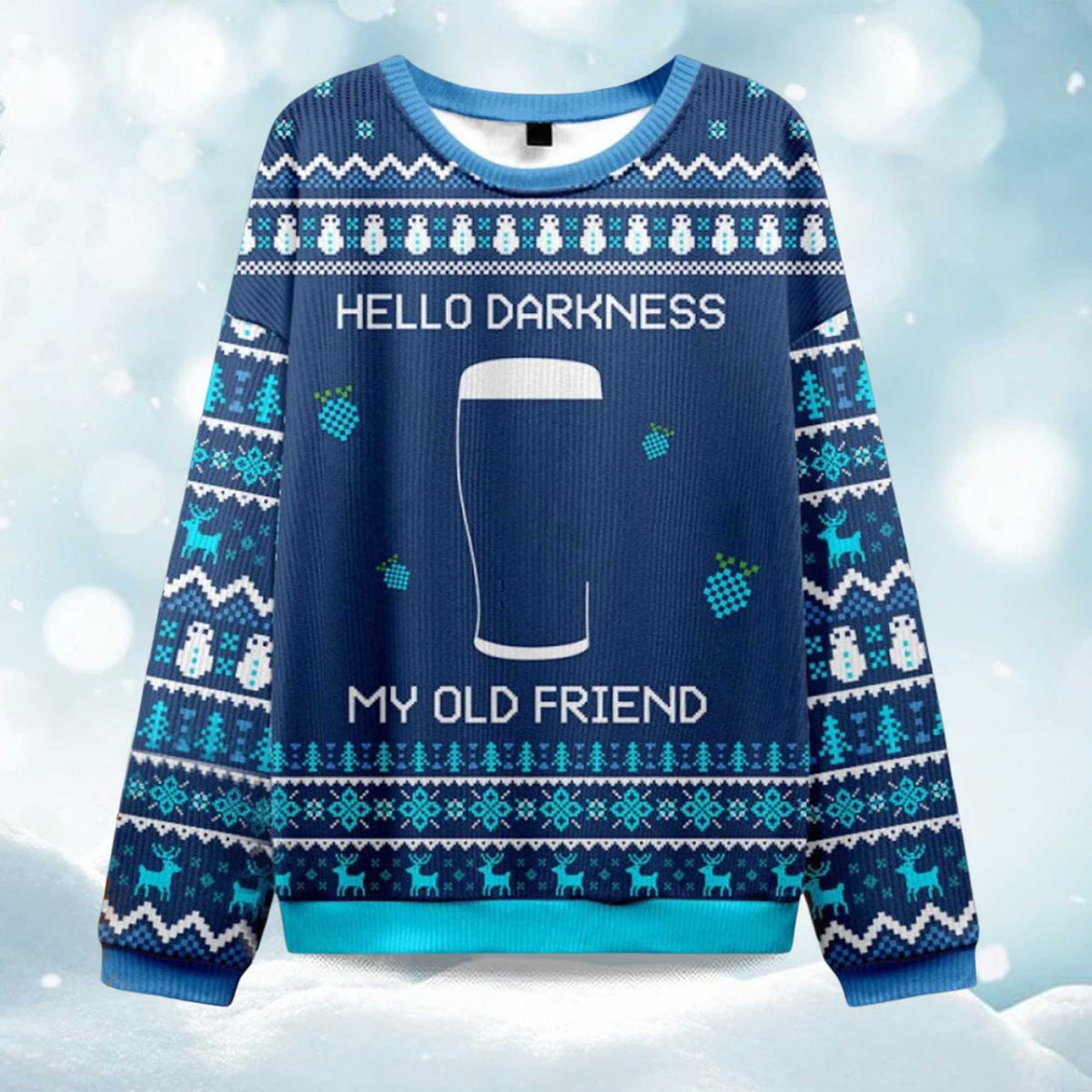 Hello Darkness My Old Friend Ugly Christmas Sweater - Holiday Gift product image