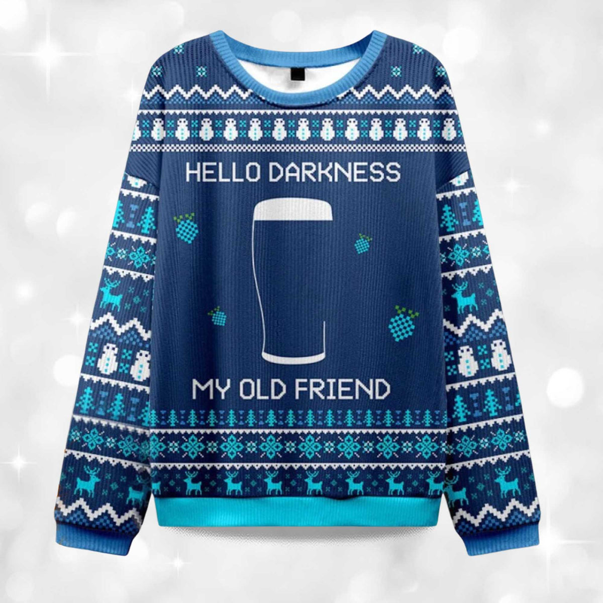 Hello Darkness My Old Friend Ugly Christmas Sweater - Holiday Gift product image 4