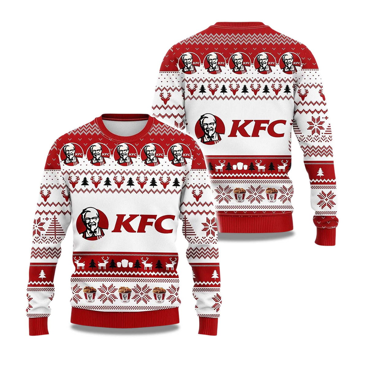 KFC Kentucky Fried Chicken Ugly Christmas Sweater - Holiday Gift product image