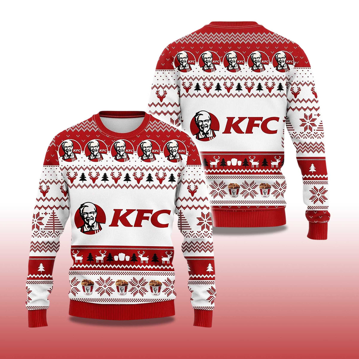 KFC Kentucky Fried Chicken Ugly Christmas Sweater - Holiday Gift product image 4