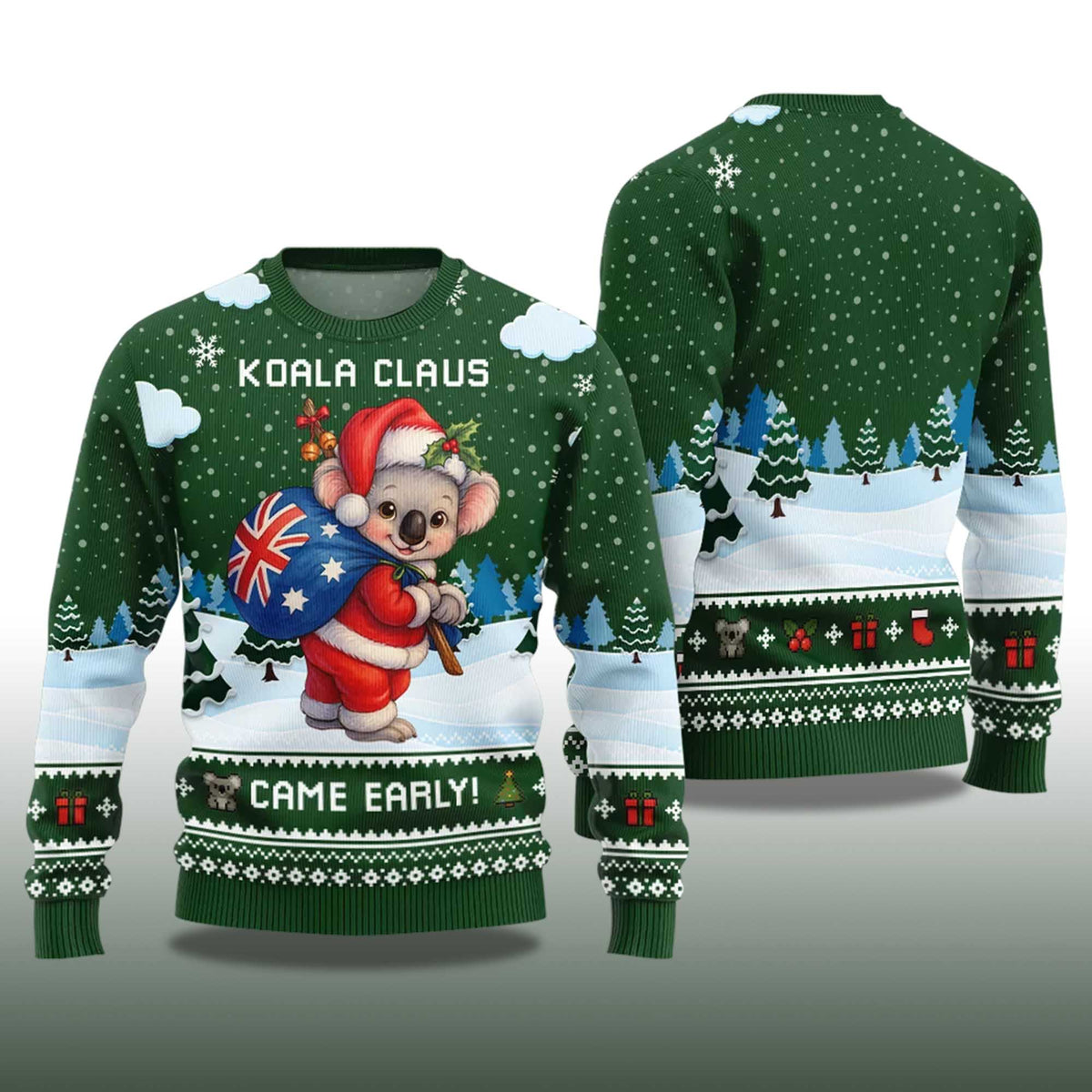 Koala Claus Came Early Ugly Christmas Sweater - Holiday Gift product image 4