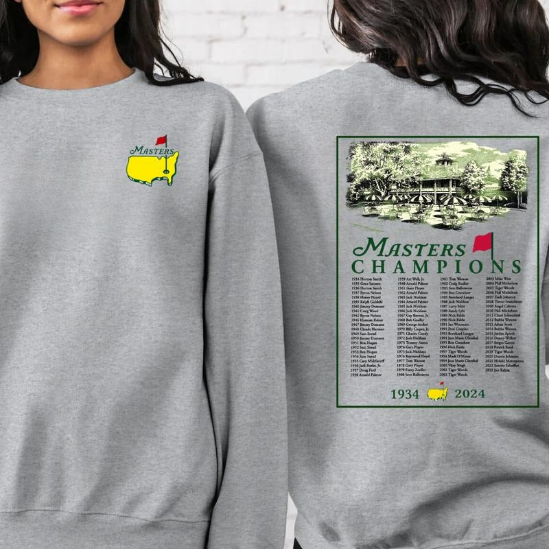2025 Masters Tournament Augusta 91 Years 2 Sided Golf - Adult & Kids T-Shirts, Sweatshirts & Hoodies apparel design preview 1