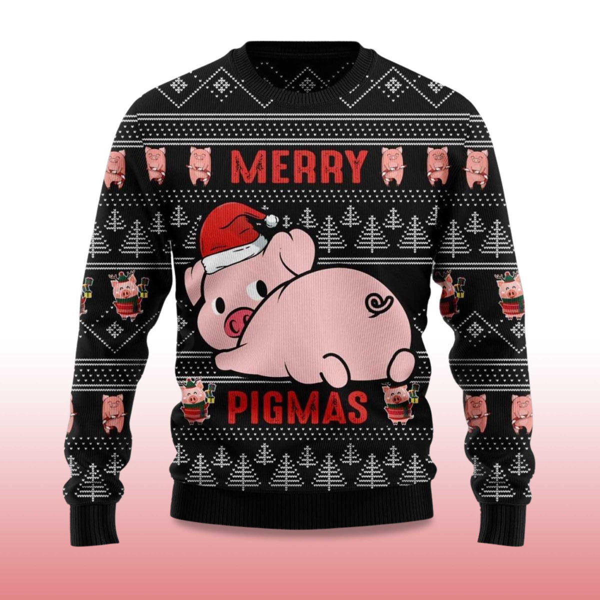 Merry Pigmas Ugly Christmas Sweater - Holiday Gift product image 4