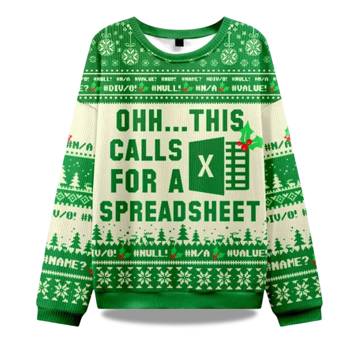 Ohh This Calls For A Spreadsheet Ugly Christmas Sweater - Holiday Gift product image