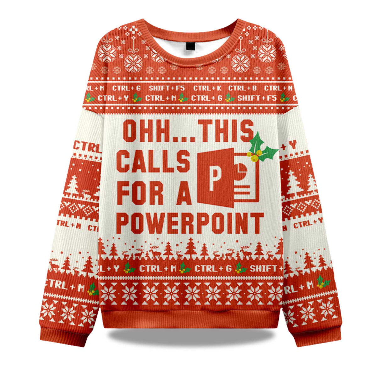 Ohh This Calls for a Powerpoint Ugly Christmas Sweater - Holiday Gift product image