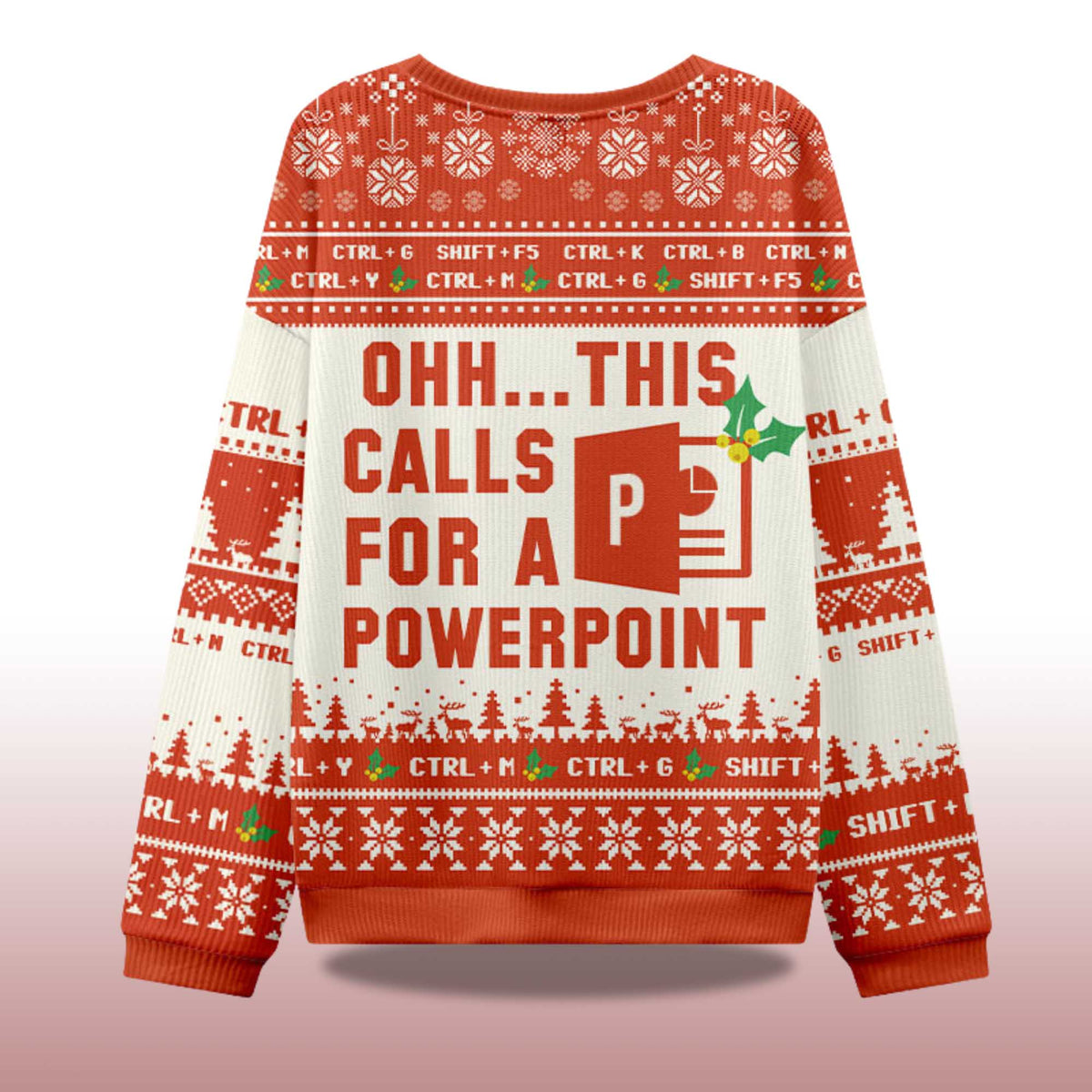 Ohh This Calls for a Powerpoint Ugly Christmas Sweater - Holiday Gift product image 4