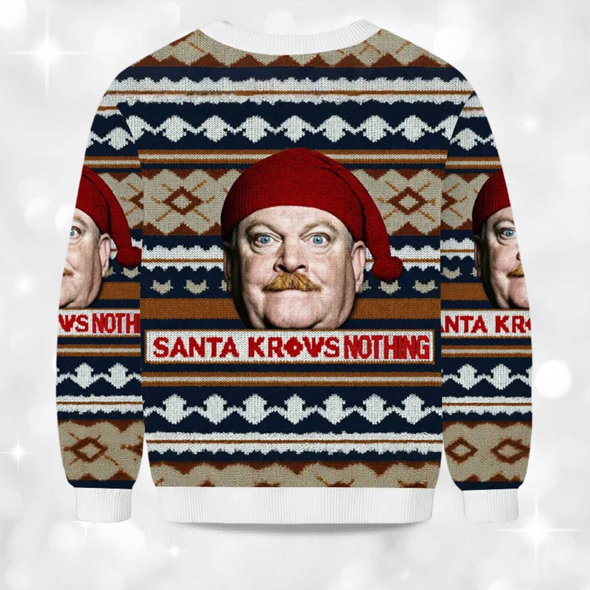 Santa Knows Nothing Ugly Christmas Sweater - Holiday Gift product image 4
