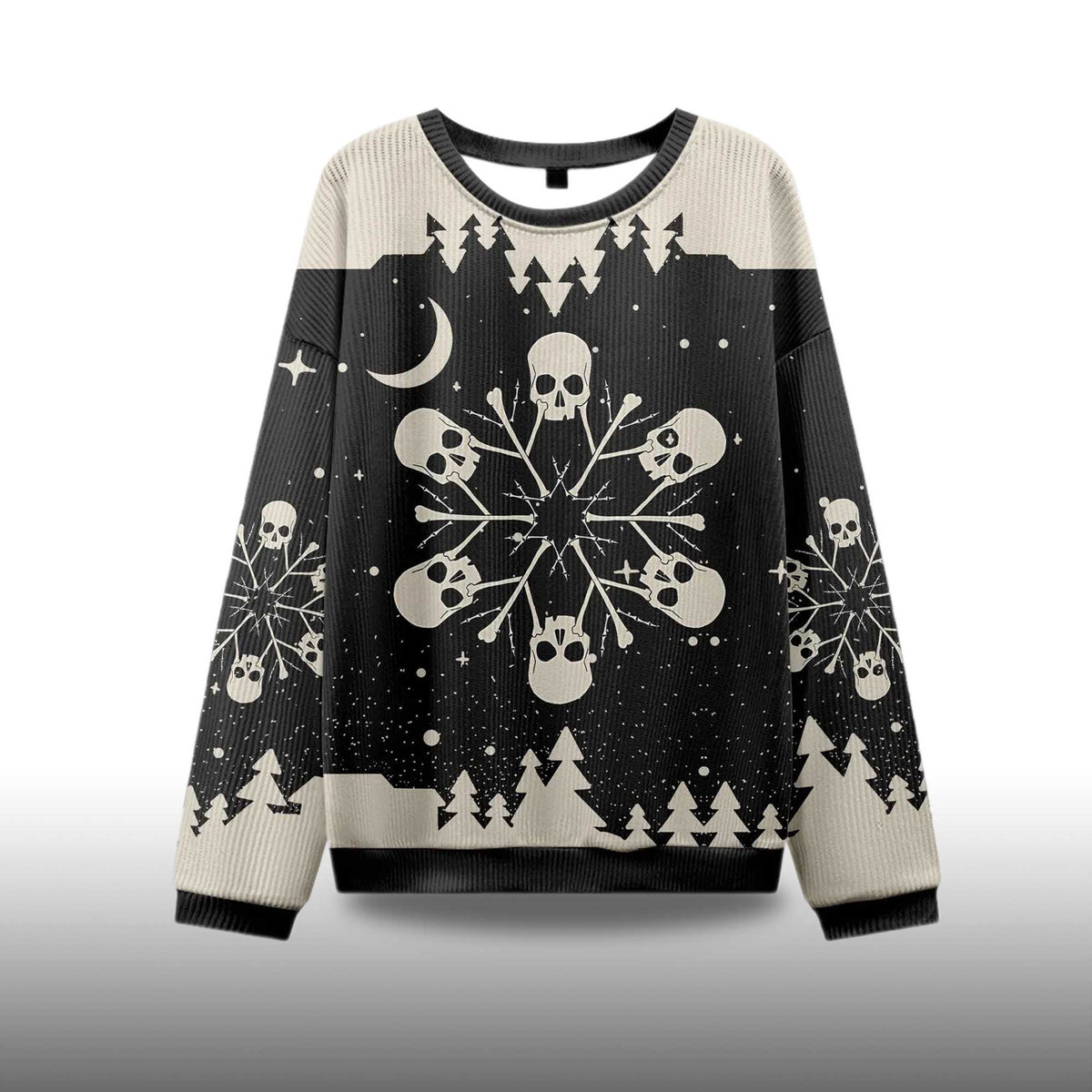 Snowflake Skull Ugly Christmas Sweater - Holiday Gift product image 4