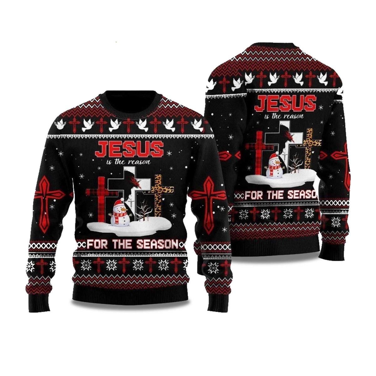 Jesus The Reason for The Season Ugly Christmas Sweater - Holiday Gift product image