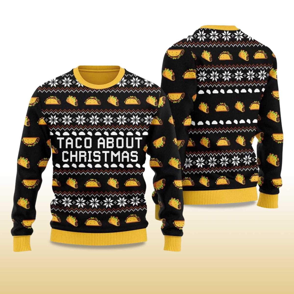 Taco About Christmas Ugly Christmas Sweater - Holiday Gift product image 4