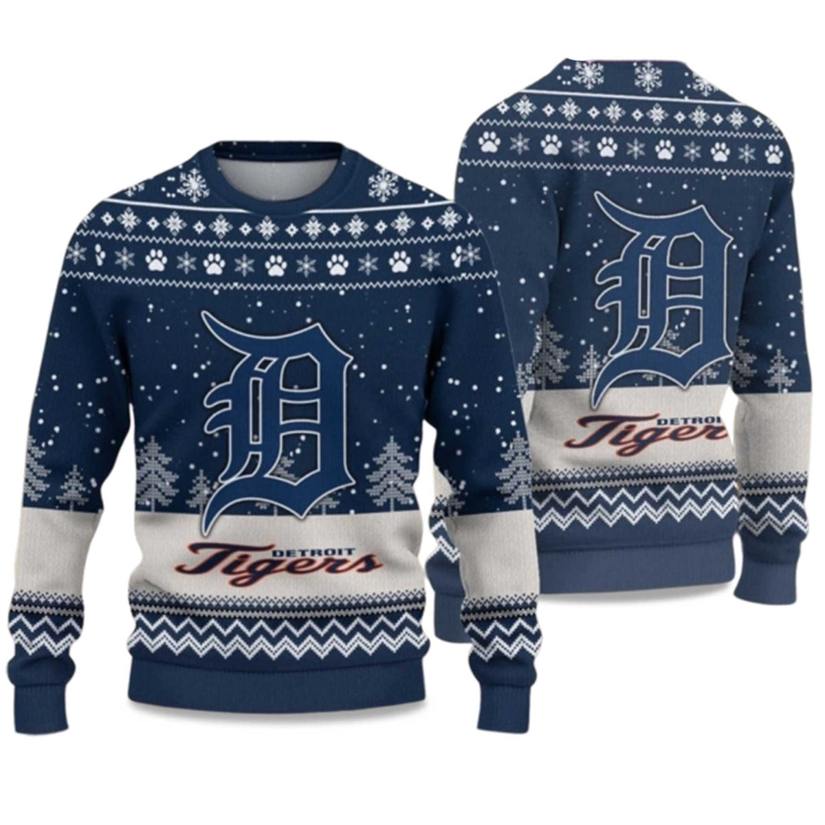 Tigers 3D Ugly Christmas Sweater - Holiday Gift product image