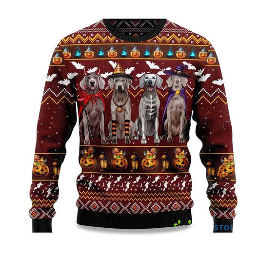 Weimaraner Dog Ugly Christmas Sweater - Holiday Gift product image