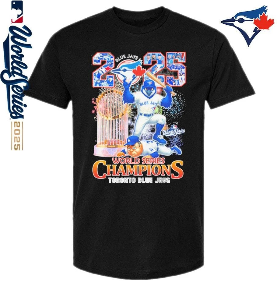 2025 World Series Champions Toronto Blue Jays Mascot - Adult & Kids T-Shirts, Sweatshirts & Hoodies apparel design preview 1