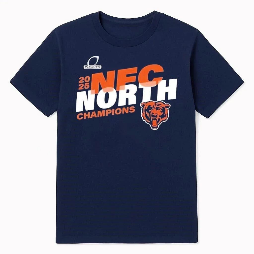 2025 Bears NFC North Champions - Adult & Kids T-Shirts, Sweatshirts & Hoodies apparel design preview 1