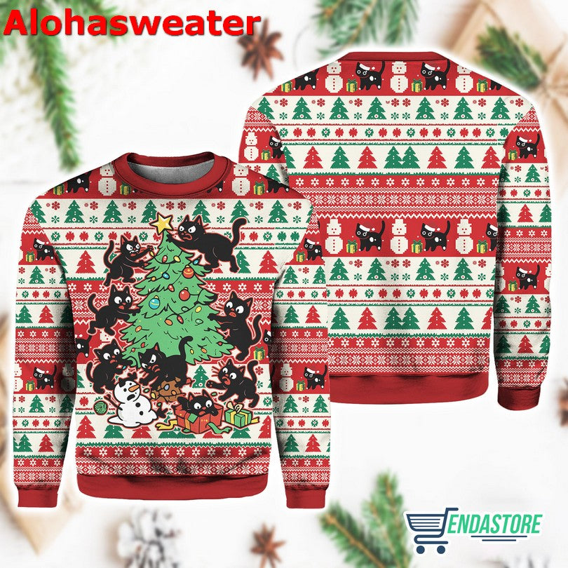 Capybara Playing Hockey Ugly Christmas Sweater - Holiday Gift product image 2