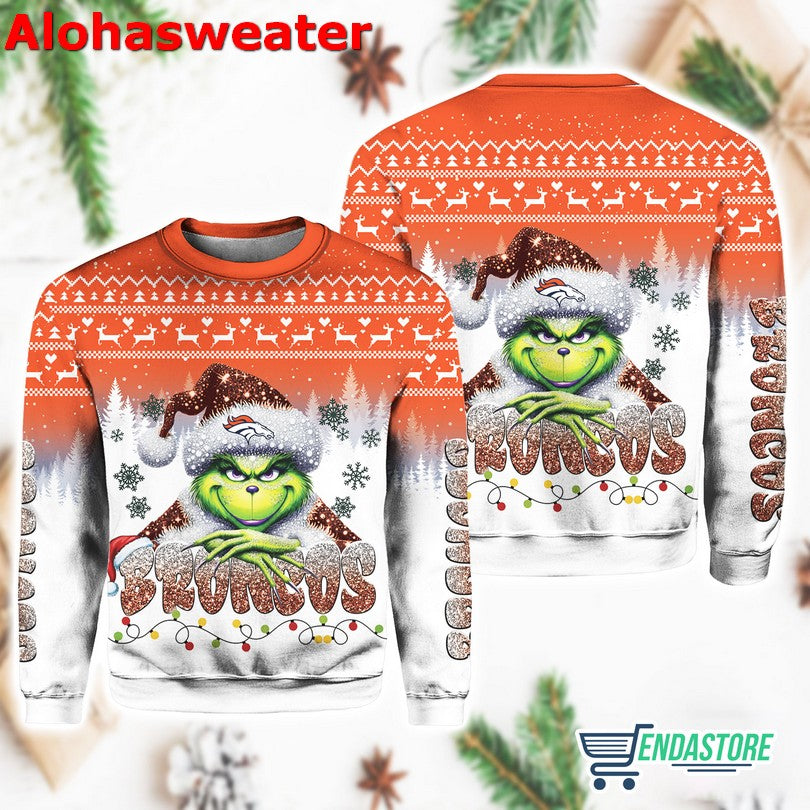 Bronco Grnch Season Ugly Christmas Sweater - Holiday Gift product image