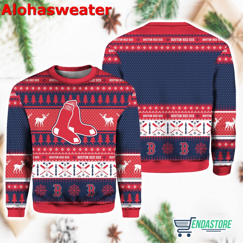 Christmas Boston Red Sox Ugly Christmas Sweater - Holiday Gift product image