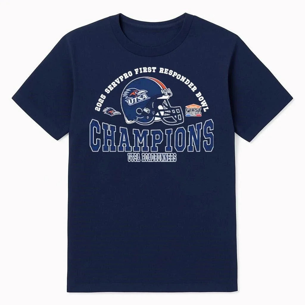 2025 First Responder Bowl December Champions UTSA - Adult & Kids T-Shirts, Sweatshirts & Hoodies apparel design preview 1