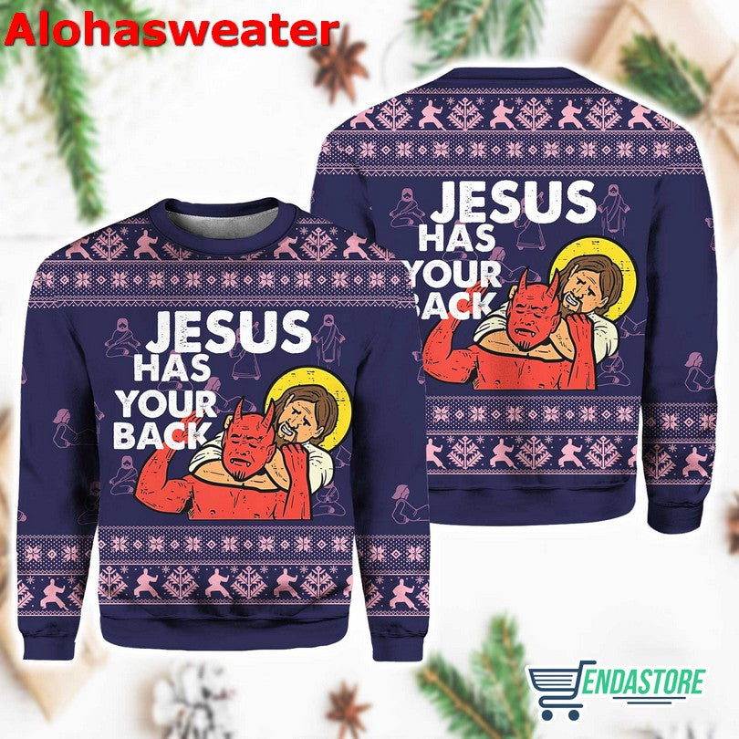 Jurassic Dinosaurs Santa Claws Ugly Christmas Sweater - Holiday Gift product image 3