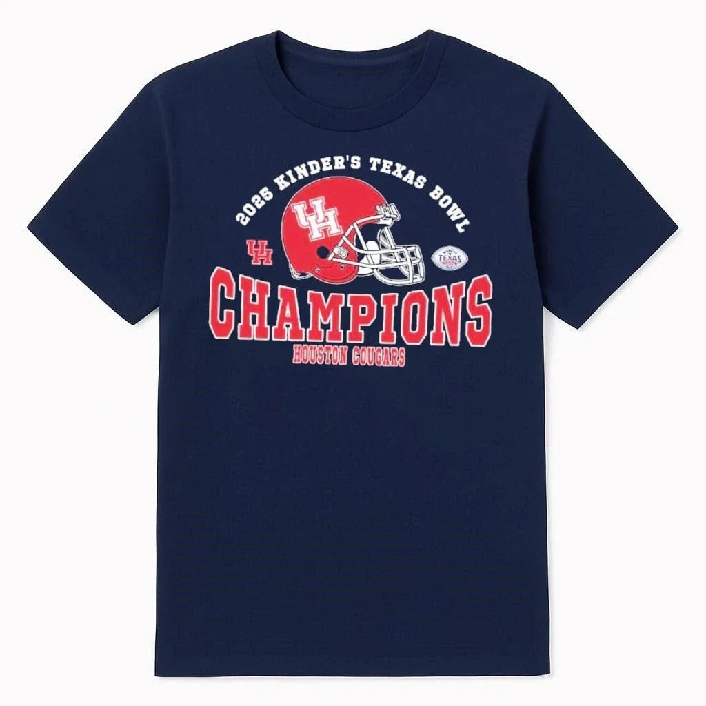 2025 Texas Bowl Champions Houston Cougars Football - Adult & Kids T-Shirts, Sweatshirts & Hoodies apparel design preview 1