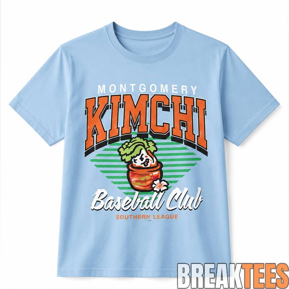 2026 Montgomery Biscuits Kimchi Baseball Club - Adult & Kids T-Shirts, Sweatshirts & Hoodies apparel design preview 1