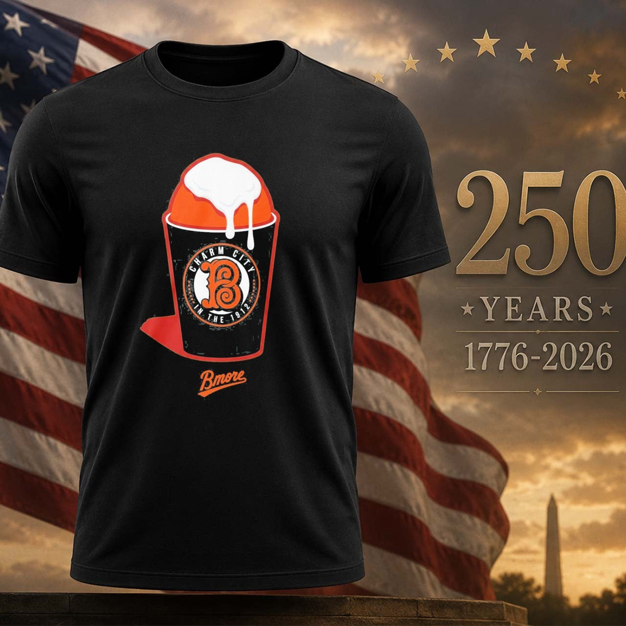2026 Orioles Baltimore Snow Cone City Connect - Adult & Kids T-Shirts, Sweatshirts & Hoodies apparel design preview 1