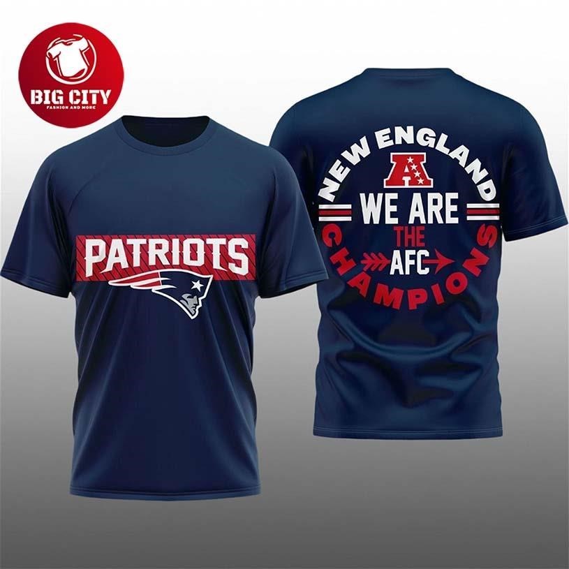 2026 Patriots We Are The AFC Champions Two Sided - Adult & Kids T-Shirts, Sweatshirts & Hoodies apparel design preview 1