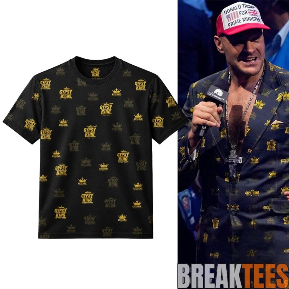 2026 Tyson Fury Gypsy King Crown At UFC 250 - Adult & Kids T-Shirts, Sweatshirts & Hoodies apparel design preview 1