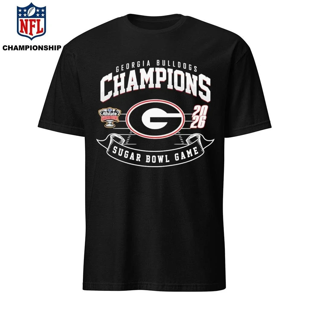 2026 Bulldogs Sugar Bowl Champions - Adult & Kids T-Shirts, Sweatshirts & Hoodies apparel design preview 1