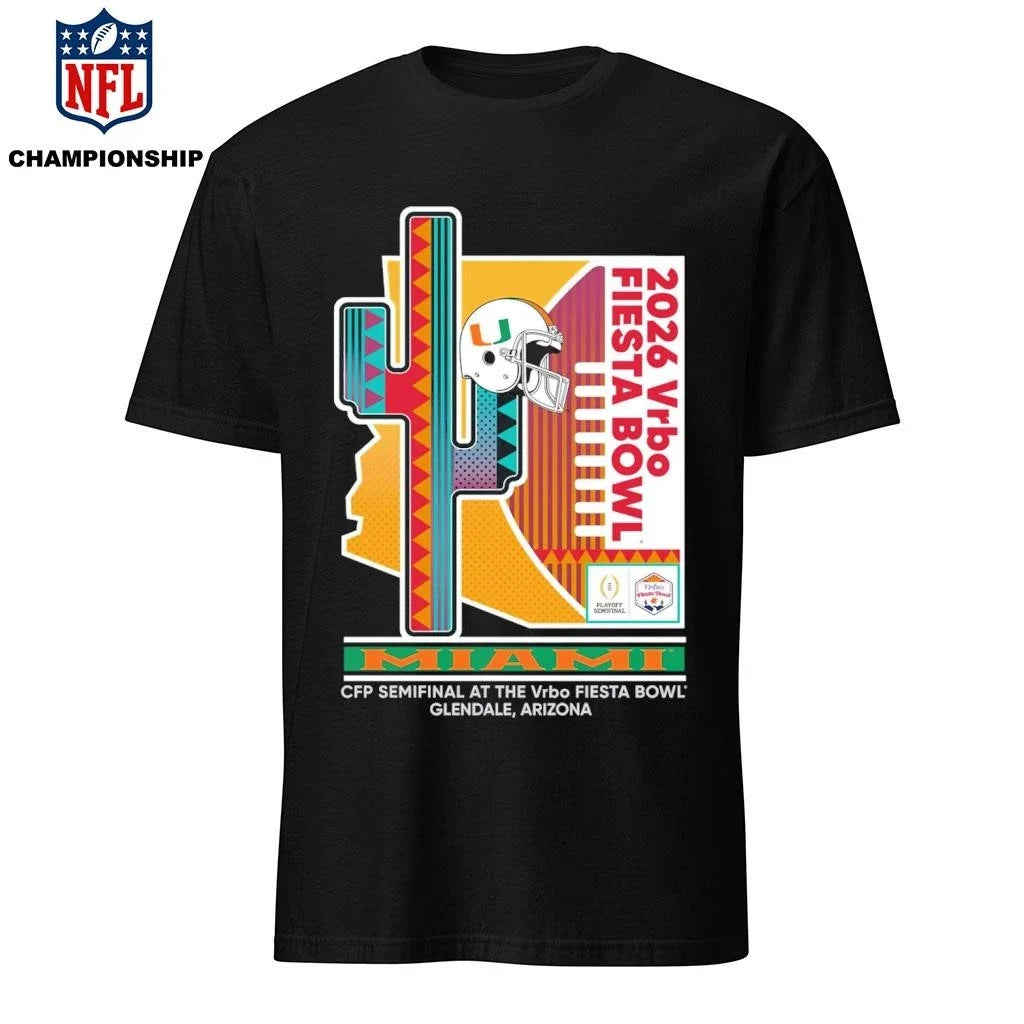 2026 Vrbo Fiesta Bowl Miami CFP Semifinal At The - Adult & Kids T-Shirts, Sweatshirts & Hoodies apparel design preview 1