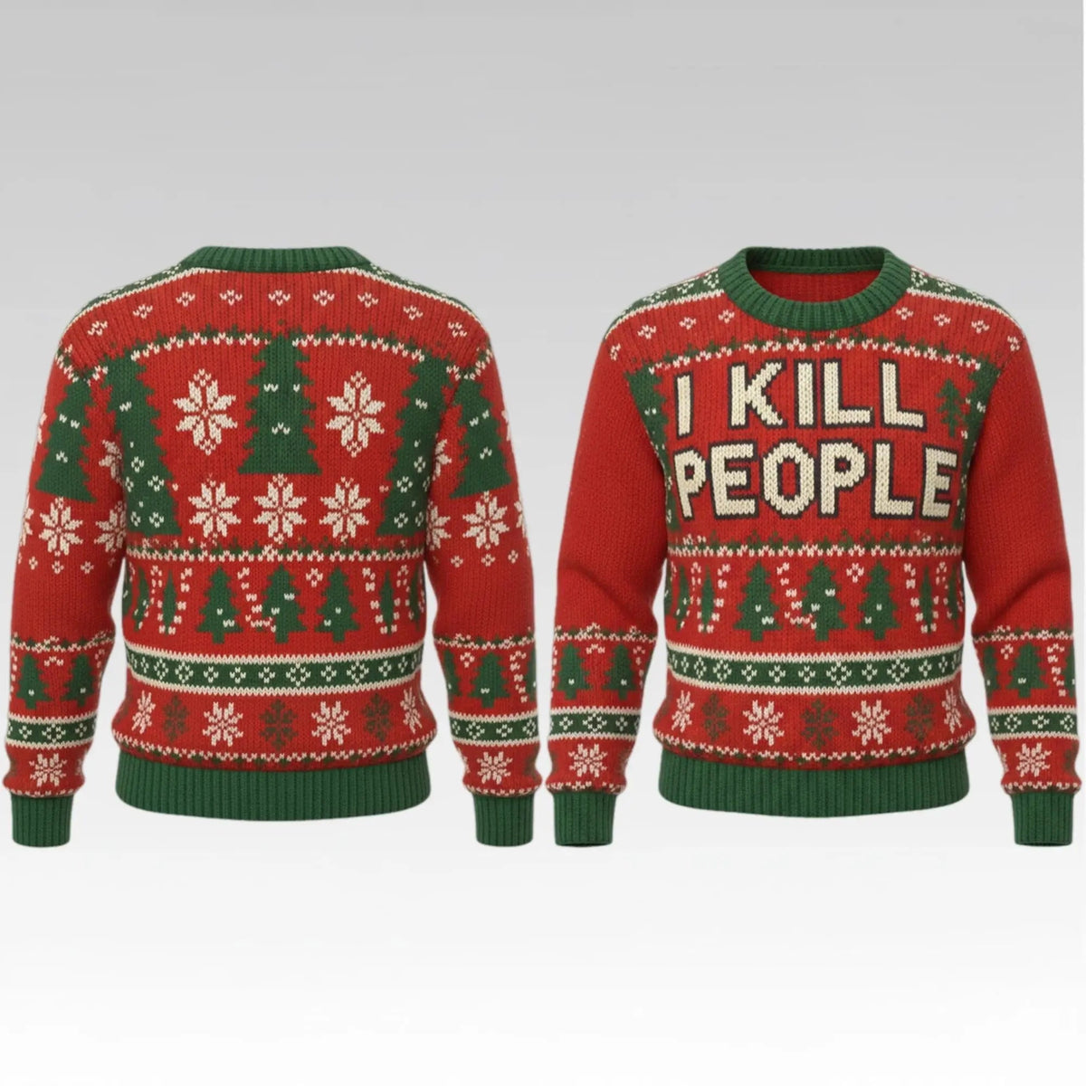Anthony Fauci I Kill People Ugly Christmas Sweater - Holiday Gift product image